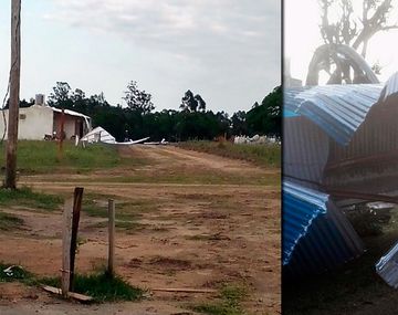 Cola de tornado en Corrientes