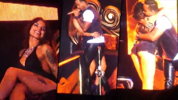 La argentina que eligió Romeo Santos para su escena hot en el recital