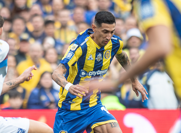 Con un penal convertido por Ángel Di María, Rosario Central igualó 1-1 con Godoy Cruz