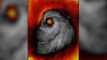 La imagen satelital del huracán Matthew que horroriza en las redes. La imagen satelital del huracán Matthew que horroriza en las redes.