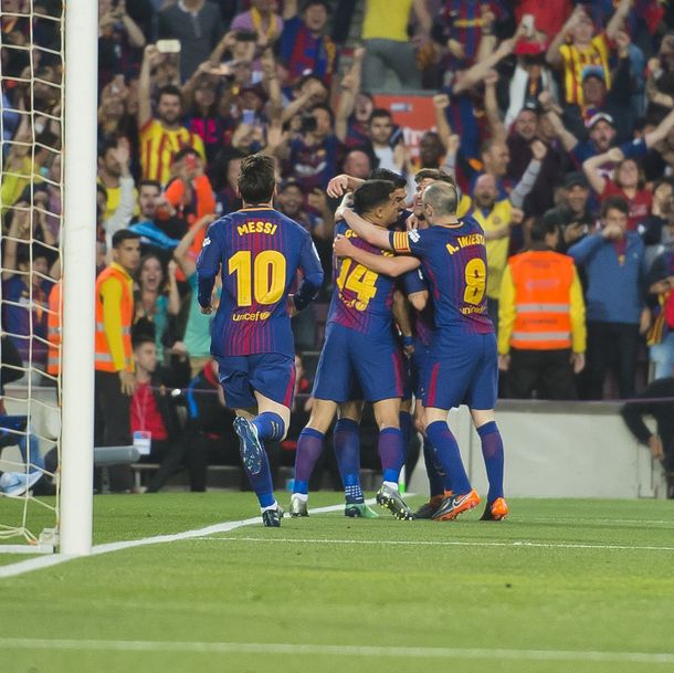 Con gol de Lionel Messi, Barcelona empató con Real Madrid en la despedida de Andrés Iniesta
