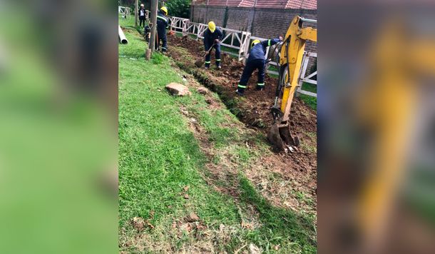 AySA reactivó obras de cloaca que estaban paralizadas