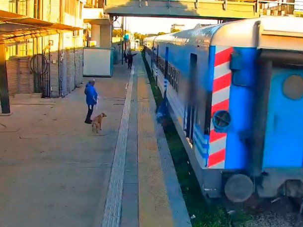 Moreno: quiso subir al tren en movimiento y cayó a las vías