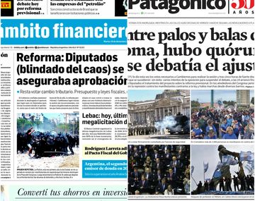 Tapas de diarios del martes 19 de diciembre de 2017