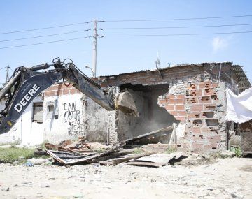 Demolieron un búnker de drogas en Rafael Castillo