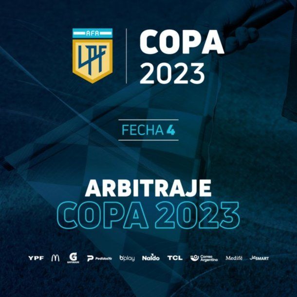 Los árbitros para la fecha 4 de la Copa de la Liga