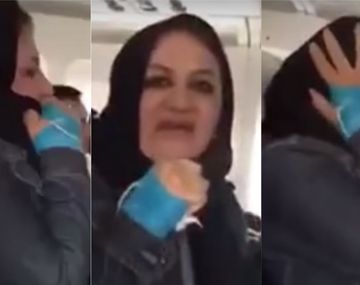 Una mujer entró en pánico durante un vuelo