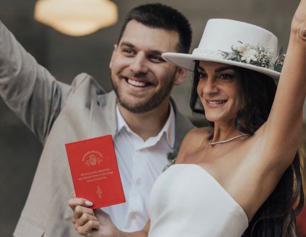 Emily Lucius se casó con Rodrigo Valladares y Mauricio Macri dijo presente: así fue el civil