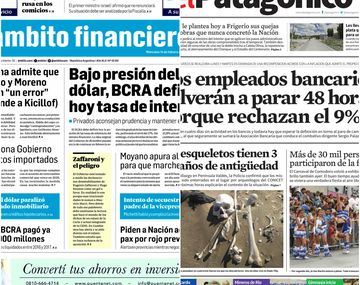 Tapas de diarios del miércoles 14 de febrero de 2018