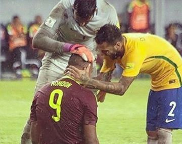 El emblema brasileño y un gesto para nada común