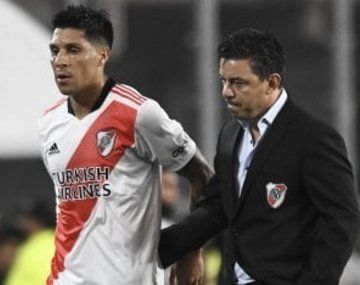 Enzo Pérez no tiene una lesión de gravedad y llegaría al clásico con Boca