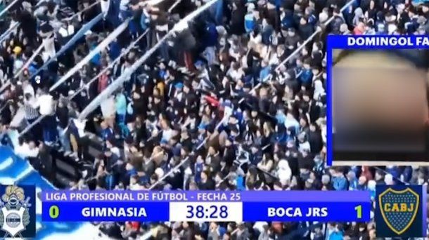Sorpresa en vivo: un hincha de Boca se bajó los pantalones para celebrar un gol
