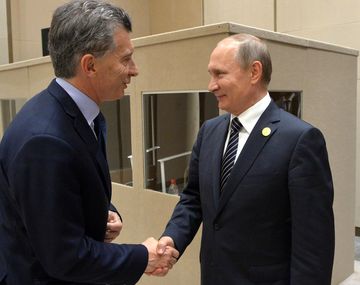 Mauricio Macri con Vladimir Putin