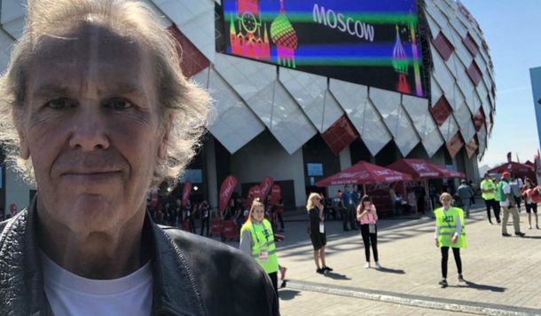 Bonadeo minutos antes de comenzar el partido