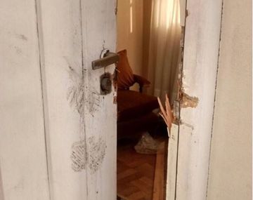 Violentaron una casa de Cristina