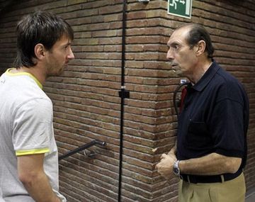Lionel Messi y Enrique Quini Castro