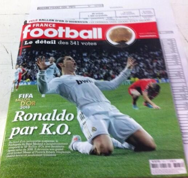 Se filtra la tapa del ganador del Balón de Oro: sería Cristiano Ronaldo