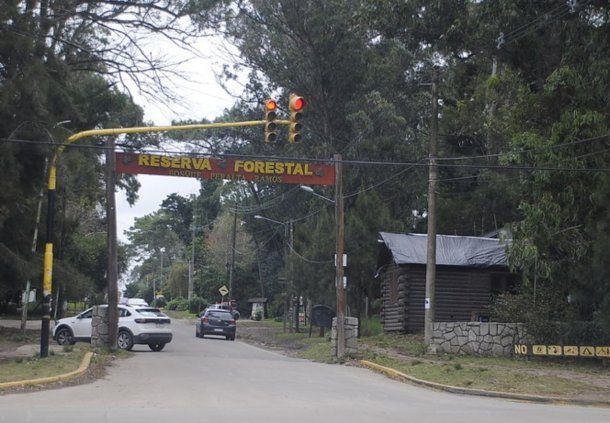 El ingreso al Bosque Peralta Ramos por la avenida Mario Bravo y Vergara.