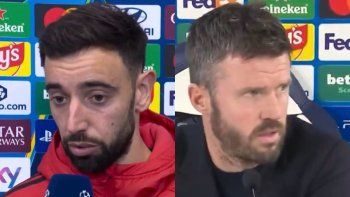 tension en manchester united: bruno fernandes cuestiono a carrick y el dt le contesto