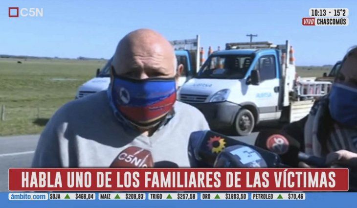 Habló el abuelo del bebé que murió en el triple choque de Ruta 2: Estoy destruido