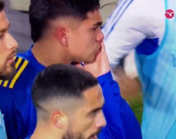 El llanto de Langoni tras una molestia cuando se iba de la cancha