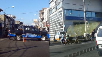 golpe comando a un banco: se robaron mas de un millon de pesos en un minuto