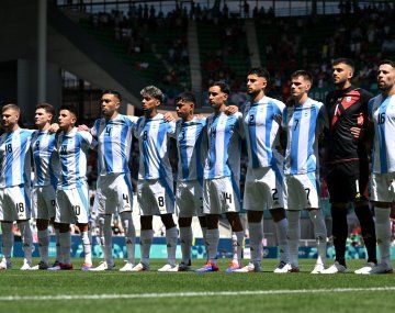 Silbaron el himno argentino en el debut de la Sub-23 en los Juegos Olímpicos