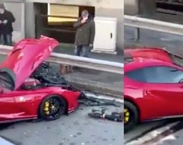 Increíble: un jugador llevó su Ferrari al lavadero y se lo destruyeron