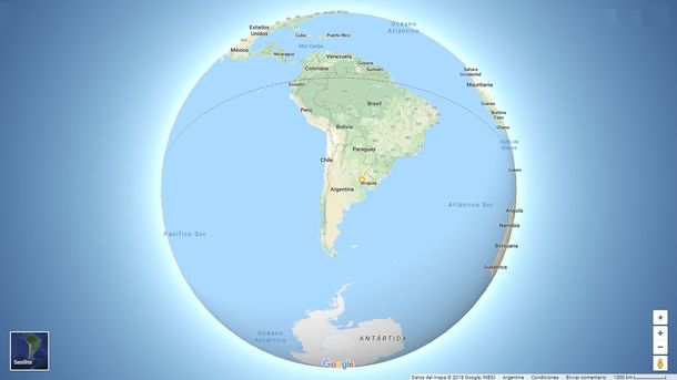 Google Maps cambió de diseño y ahora muestra la curvatura de la Tierra&nbsp;