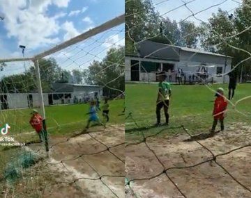 El mini Dibu viral: el nene que ataja y baila como el campeón del mundo