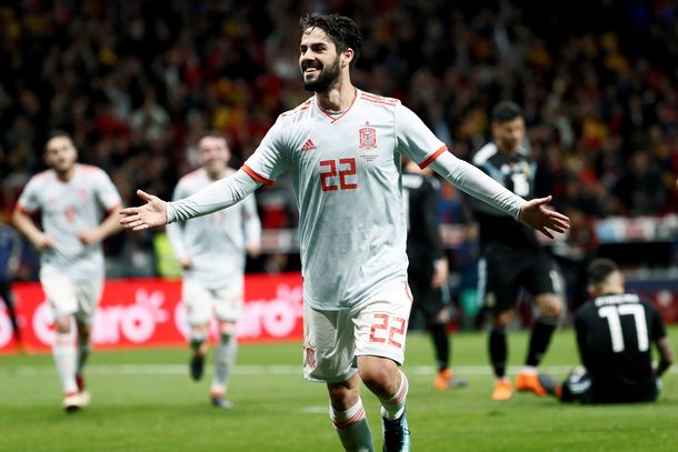 Duro baile: todos los goles del 6 a 1 de España a la Selección argentina