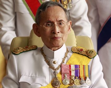 Murió&nbsp;Bhumibol Adulyadej, el rey de Tailandia, a los 88 años