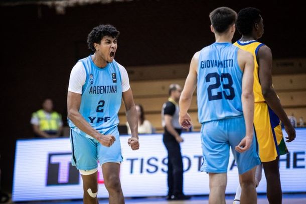 Argentina eliminó a Brasil y está en 4tos de final del Mundial Sub 19 de básquet
