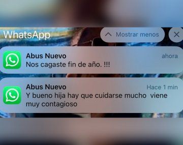 Los desopilantes mensajes de una abuela a su nieta que se contagió Covid-19