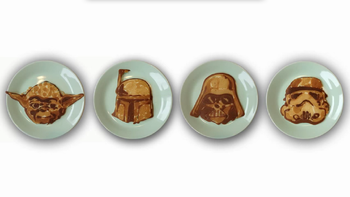 fanatico de star wars hace panqueques con las caras de los protagonistas fanatico de star wars hace panqueques con las caras de los protagonistas
