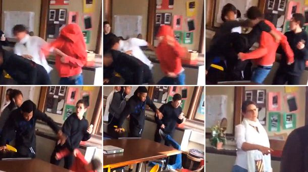 El estudiante no participaba de la escena