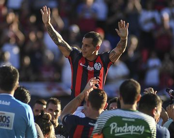 Pipi Romagnoli en su partido homenaje