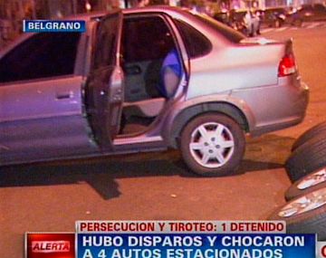Robo y tiroteo en Belgrano por una banda de roba ruedas