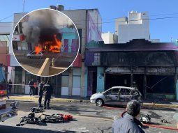 Voraz incendio destruyó una veterinaria en Haedo