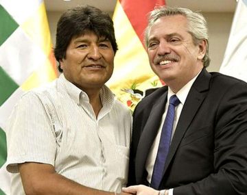 Evo Morales y Alberto Fernández