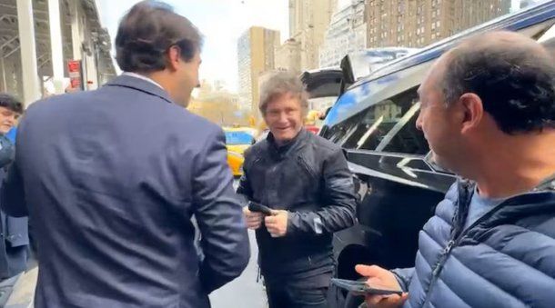 Así llegó Javier Milei a Nueva York para acordar el crédito del Tesoro de los Estados Unidos