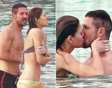 Las mimosas vacaciones del Cholo Simeone y su novia