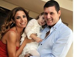Marina Calabró, Martín Virasoro y Mía