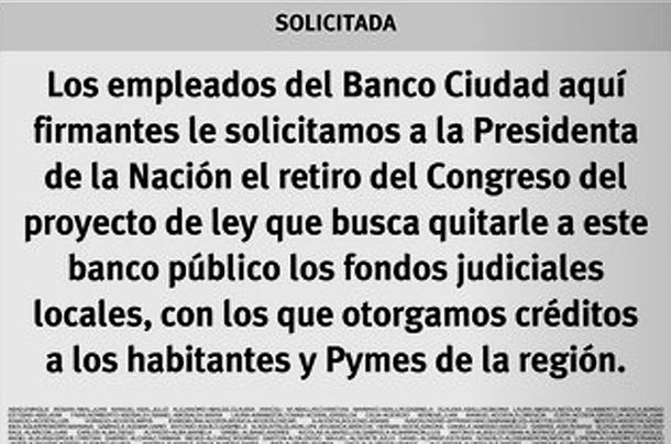 Solicitada del Ciudad contra el traspaso de fondo judiciales