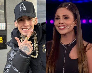 Romina acompañó a L-Gante en un ensayo donde cantó una canción del Pity Álvarez