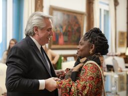 Alberto Fernández recibió a Francia Márquez en Casa Rosada