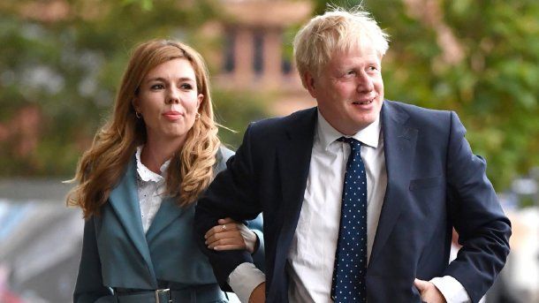Boris Johnson y su esposa