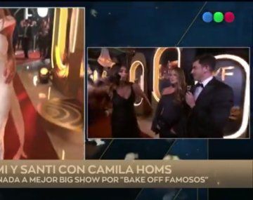 Momi Giardina protagonizó un divertido blooper en los Martín Fierro: Casi me bajo toda la dentadura