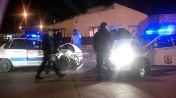 Choque de patrulleros en Santa Cruz