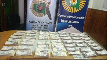 El dinero incautado. Foto: gentileza Diario Uno. El dinero incautado. Foto: gentileza Diario Uno.